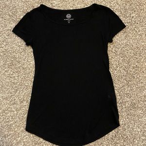 black short-sleeve shirt
